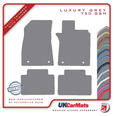 MG GS 2015 onwards Grey Luxury Velour Tailored Car Mats HITECH