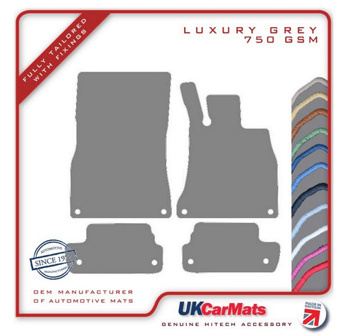 Mercedes S Class (C217) Coupe 2014 onwards Grey Luxury Velour Tailored Car Mats HITECH