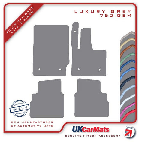 Mercedes G Class (W463) 2018 onwards Grey Luxury Velour Tailored Car Mats HITECH