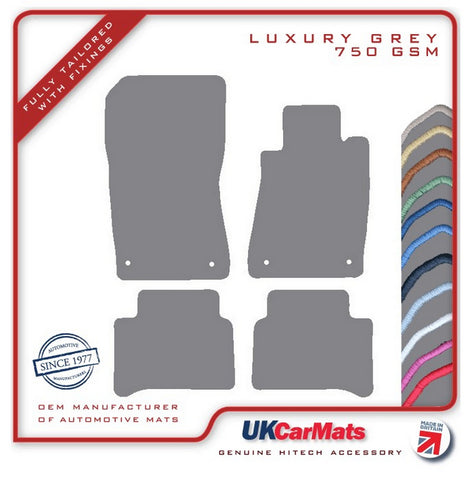 Mercedes E Class (W211) Sport 2002-2009 Grey Luxury Velour Tailored Car Mats HITECH