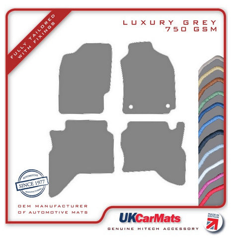 Mitsubishi Shogun Sport 1996-2008 Grey Luxury Velour Tailored Car Mats HITECH