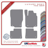 Mercedes GLE Class (W166) 2012-2019 Grey Luxury Velour Tailored Car Mats HITECH