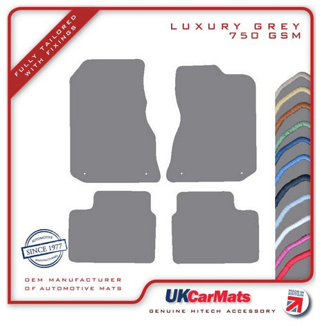 MG ZT V8 With Eyelets 2001-2005 Grey Luxury Velour Tailored Car Mats HITECH