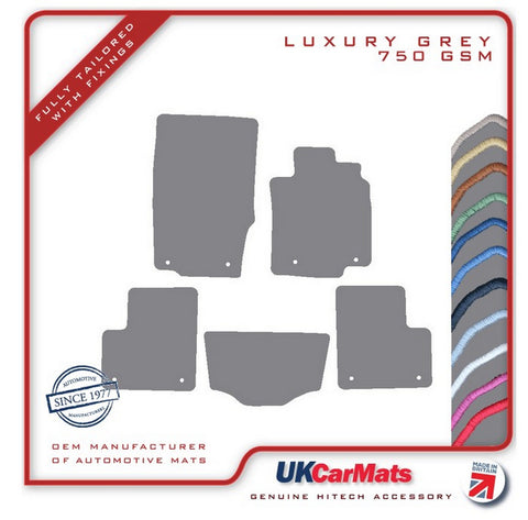 Mercedes GLS Class (X166) 2013 onwards Grey Luxury Velour Tailored Car Mats HITECH
