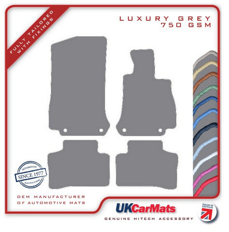 Mercedes GLC Class (W253) X253/C253 2015-2022 Grey Luxury Velour Tailored Car Mats HITECH