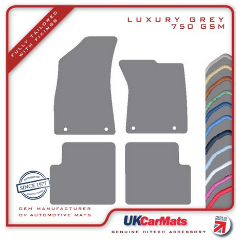 MG ZS Manual 2017-2024 Grey Luxury Velour Tailored Car Mats HITECH