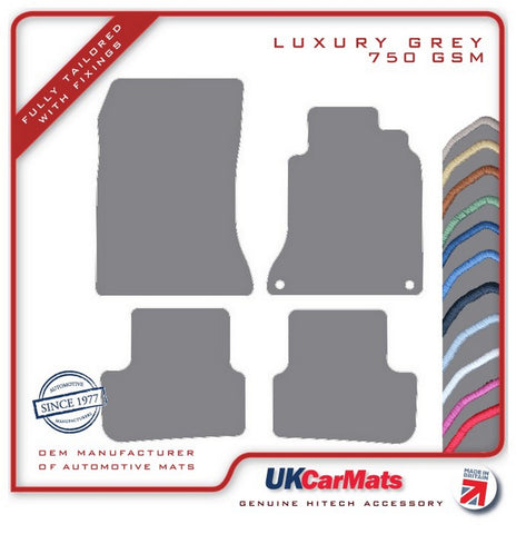 Mercedes GLA Class (W156) 2014-2019 Grey Luxury Velour Tailored Car Mats HITECH