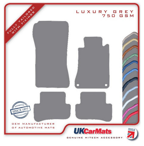Mercedes CLC Class (CL203) 2008-2011 Grey Luxury Velour Tailored Car Mats HITECH