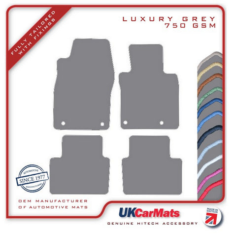 Mazda CX-30 2019 onwards Grey Luxury Velour Tailored Car Mats HITECH