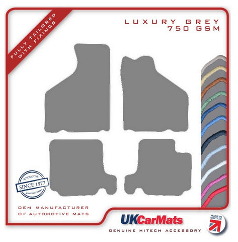 Mini Classic (Mpi) With Airbag 1997-2001 Grey Luxury Velour Tailored Car Mats HITECH