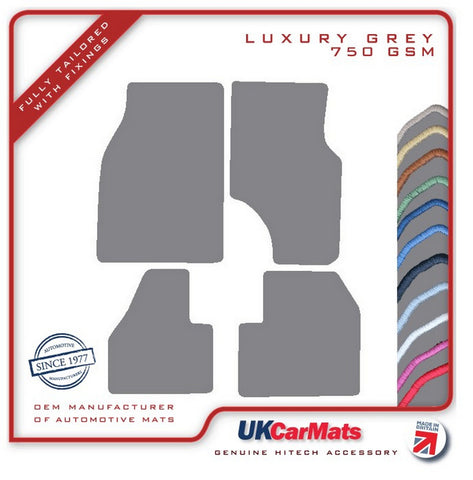 Nissan Sunny GTI-R  1993-1993 Grey Luxury Velour Tailored Car Mats HITECH