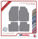 Nissan Primera 1994-1996 Grey Luxury Velour Tailored Car Mats HITECH