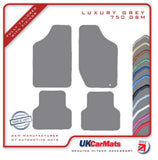 Nissan Micra Mk1 1982-1992 Grey Luxury Velour Tailored Car Mats HITECH