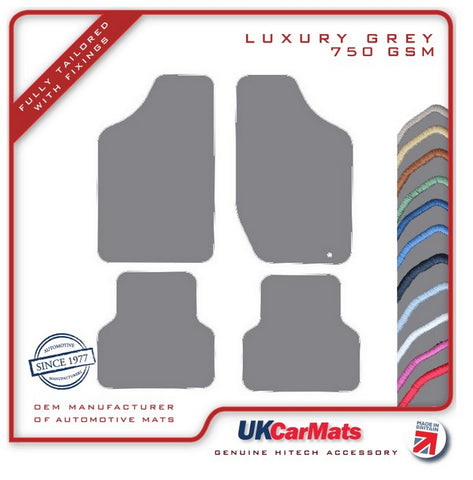 Nissan Micra Mk1 1982-1992 Grey Luxury Velour Tailored Car Mats HITECH