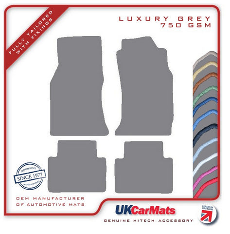 Nissan 300ZX 1986-1989 Grey Luxury Velour Tailored Car Mats HITECH