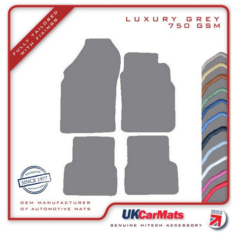 Nissan Micra Mk2 1992-2003 Grey Luxury Velour Tailored Car Mats HITECH