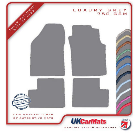 Nissan Sunny 5dr 1991-1995 Grey Luxury Velour Tailored Car Mats HITECH