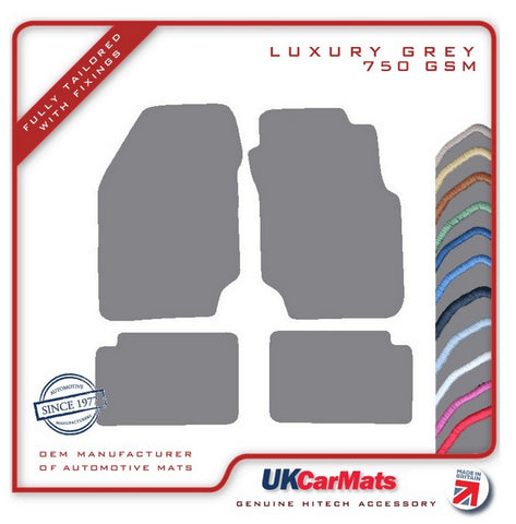 Nissan Sunny 3dr 1991-1995 Grey Luxury Velour Tailored Car Mats HITECH