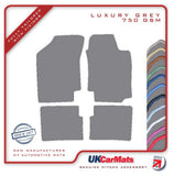Nissan Sunny 5dr 1989-1989 Grey Luxury Velour Tailored Car Mats HITECH