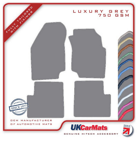 Nissan Almera 5 dr 1995-2000 Grey Luxury Velour Tailored Car Mats HITECH