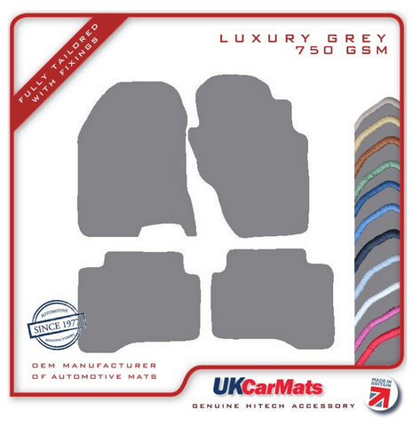 Nissan X-Trail 2001-2007 Grey Luxury Velour Tailored Car Mats HITECH