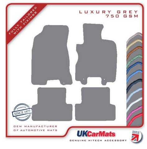 Nissan X-Trail 2007-2014 Grey Luxury Velour Tailored Car Mats HITECH