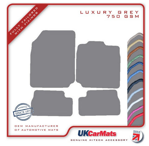 Nissan Micra Mk3 2002-2008 Grey Luxury Velour Tailored Car Mats HITECH