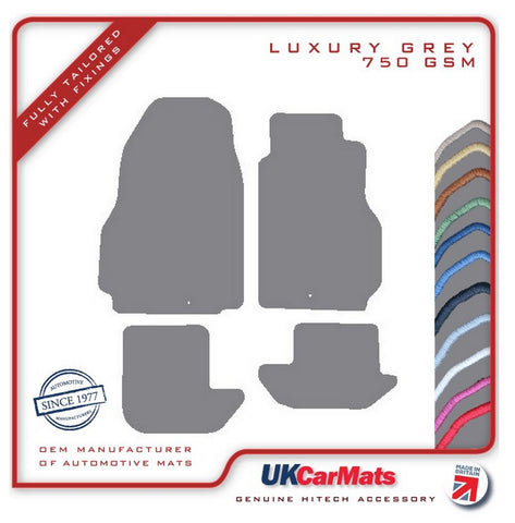 Nissan GT-R R35 (Skyline) 2009 onwards Grey Luxury Velour Tailored Car Mats HITECH