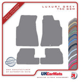 Nissan 200SX S15 1999-2002 Grey Luxury Velour Tailored Car Mats HITECH