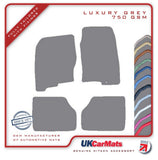 Nissan Navara 2005-2010 Grey Luxury Velour Tailored Car Mats HITECH