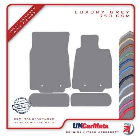 Nissan 370Z 2009 onwards Grey Luxury Velour Tailored Car Mats HITECH