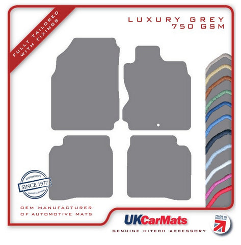 Nissan Note 2004-2013 Grey Luxury Velour Tailored Car Mats HITECH