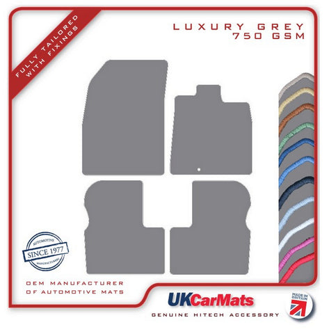 Nissan Micra Mk4 2010-2017 Grey Luxury Velour Tailored Car Mats HITECH