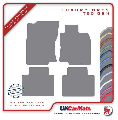 Nissan X-Trail 2014-2022 Grey Luxury Velour Tailored Car Mats HITECH