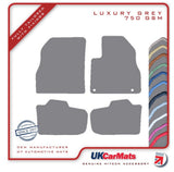 Nissan Leaf 2010-2013 Grey Luxury Velour Tailored Car Mats HITECH