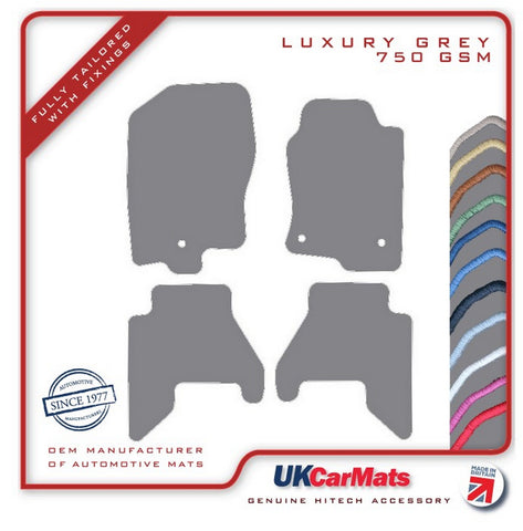 Nissan Pathfinder R52 5 Seater 2012-2021 Grey Luxury Velour Tailored Car Mats HITECH