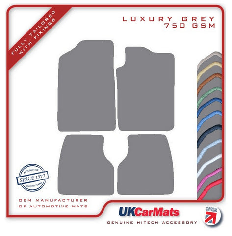 Peugeot 405 1988-1995 Grey Luxury Velour Tailored Car Mats HITECH