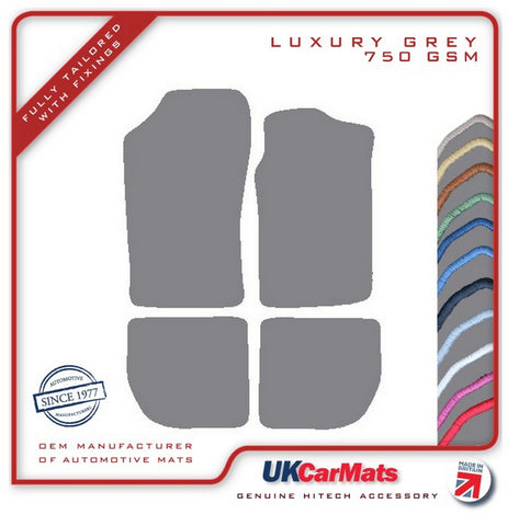 Peugeot 306 Cabriolet 1994-2003 Grey Luxury Velour Tailored Car Mats HITECH