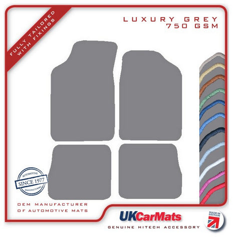 Peugeot 106 Rallye Series 2 1997-2003 Grey Luxury Velour Tailored Car Mats HITECH