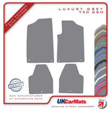 Peugeot 607 2000-2006 Grey Luxury Velour Tailored Car Mats HITECH