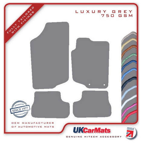 Peugeot 207 CC 2007 onwards Grey Luxury Velour Tailored Car Mats HITECH