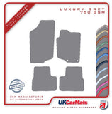Peugeot 207 2006-2014 Grey Luxury Velour Tailored Car Mats HITECH