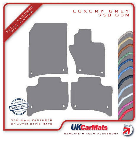 Porsche Cayenne 2nd generation 2010-2018 Grey Luxury Velour Tailored Car Mats HITECH