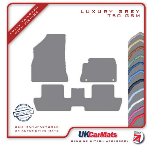Peugeot 3008 2008-2016 Grey Luxury Velour Tailored Car Mats HITECH