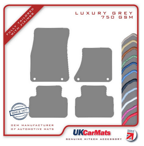 Porsche Macan 2014 onwards Grey Luxury Velour Tailored Car Mats HITECH