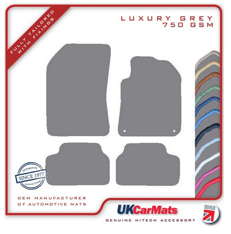 Peugeot 308 2013-2021 Grey Luxury Velour Tailored Car Mats HITECH