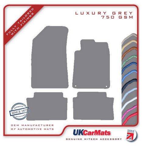 Peugeot 508 SW 2011-2019 Grey Luxury Velour Tailored Car Mats HITECH