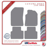 Peugeot 308SW Estate / Stationwagon 2013-2021 Grey Luxury Velour Tailored Car Mats HITECH