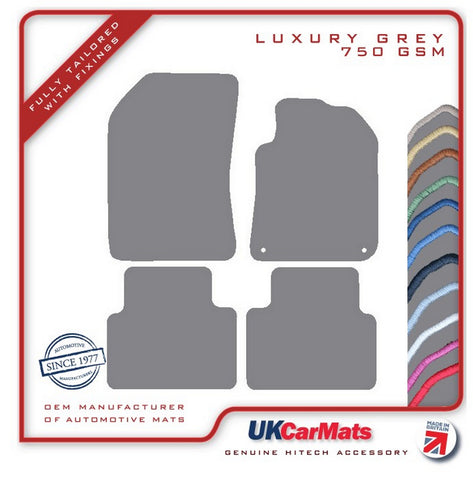 Peugeot 308SW Estate / Stationwagon 2013-2021 Grey Luxury Velour Tailored Car Mats HITECH