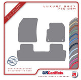 Peugeot 5008 2017-2024 Grey Luxury Velour Tailored Car Mats HITECH